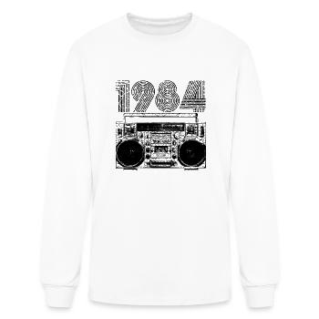1984 Boombox - Men's Long Sleeve T-Shirt - white - Front