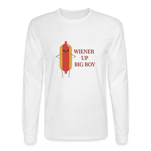WIENER UP - Men's Long Sleeve T-Shirt