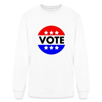 VOTE - Men's Long Sleeve T-Shirt - white - Front