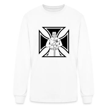 iron cross templar - Men's Long Sleeve T-Shirt - white - Front
