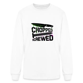 Chopped and Screwed - Men's Long Sleeve T-Shirt - white - Front
