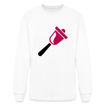 bell - Men's Long Sleeve T-Shirt - white - Front