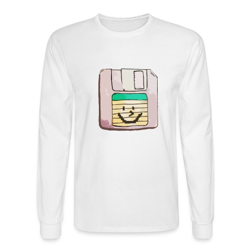 smiley floppy disk - Men's Long Sleeve T-Shirt