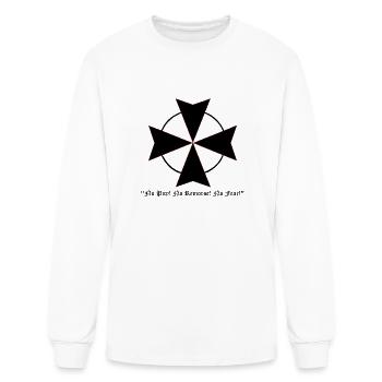 Black Templar T-Shirt - Men's Long Sleeve T-Shirt - white - Front