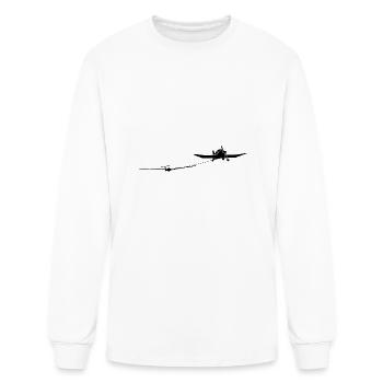 towing a glider - Men's Long Sleeve T-Shirt - white - Front