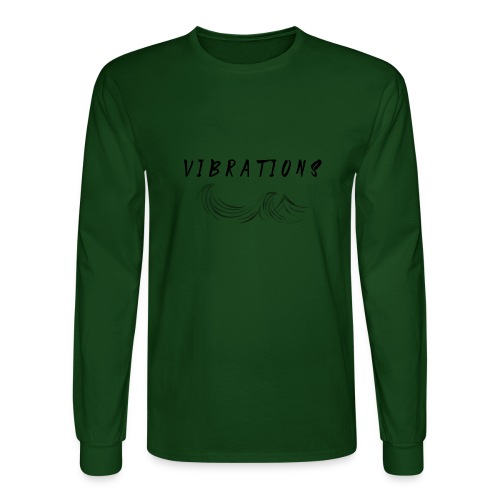 Vibrations Abstract Design - Men's Long Sleeve T-Shirt
