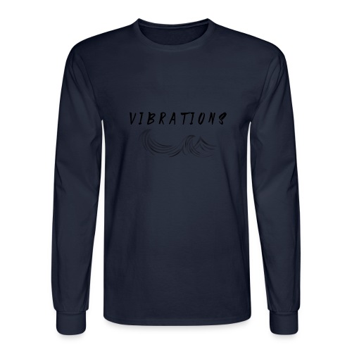 Vibrations Abstract Design - Men's Long Sleeve T-Shirt