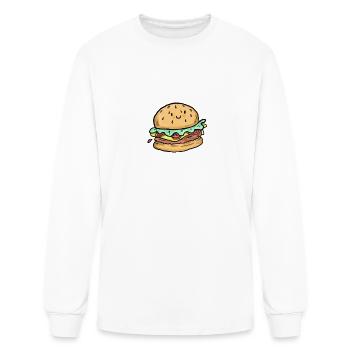 Hamburger - Men's Long Sleeve T-Shirt - white - Front