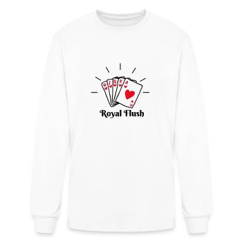 Royal Flush Poker - Men's Long Sleeve T-Shirt - white - Front