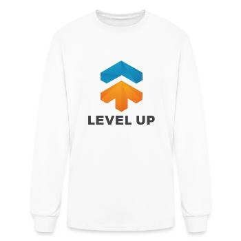 level up - Men's Long Sleeve T-Shirt - white - Front