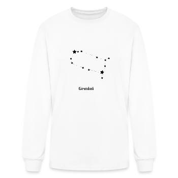 Gemini - Men's Long Sleeve T-Shirt - white - Front