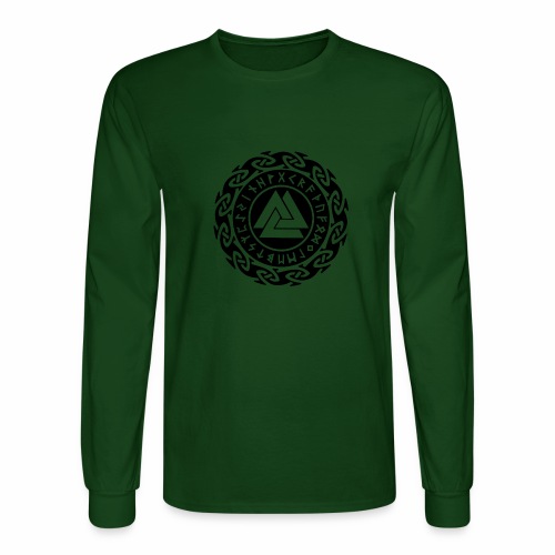 Viking Rune Valknut Wotansknot Gift Ideas - Men's Long Sleeve T-Shirt