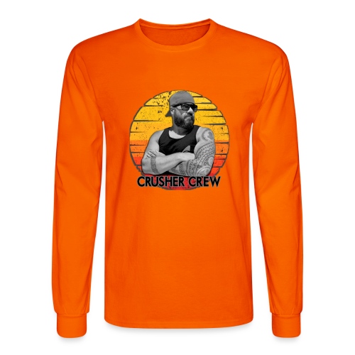 Crusher Crew Carl Crusher Sunset Circle - Men's Long Sleeve T-Shirt