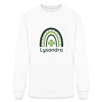 Lysandra Clover Boho Rainbow - Men's Long Sleeve T-Shirt - white - Front