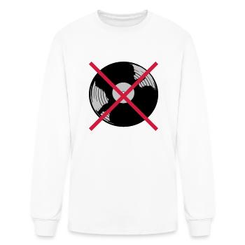 Forbidden vinyl record music - Men's Long Sleeve T-Shirt - white - Front