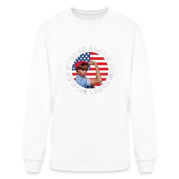 Strong Black Powerful Woman - Men's Long Sleeve T-Shirt - white - Front