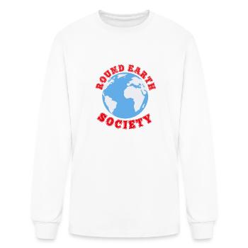 Round earth society - Men's Long Sleeve T-Shirt - white - Front