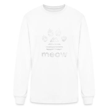 MEOW PET - Men's Long Sleeve T-Shirt - white - Front