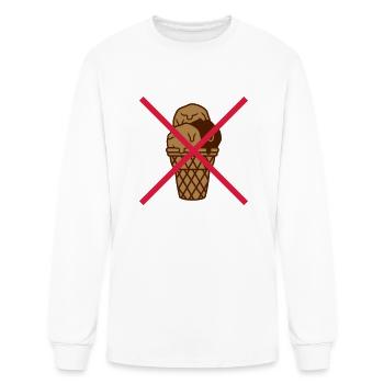 No ice cream scoop - Men's Long Sleeve T-Shirt - white - Front