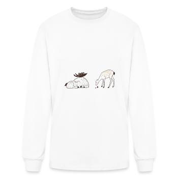 Buck Or Doe Mommy Loves You So Baby Shower Gift - Men's Long Sleeve T-Shirt - white - Front
