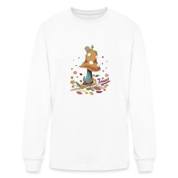 Goblincore Snail Mushroom Cottage Core Cottagecore - Men's Long Sleeve T-Shirt - white - Front