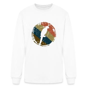 Parrot Dad Parrot Mom Parrot Lover Gift Parrot Bir - Men's Long Sleeve T-Shirt - white - Front