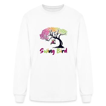 Oiseau balançoire - T-shirt à manches longues Homme - blanc - Devant