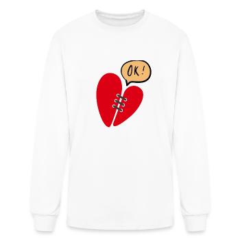 Ok - Men's Long Sleeve T-Shirt - white - Front