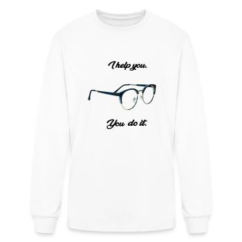 20220905 094826 Help other people. - Men's Long Sleeve T-Shirt - white - Front