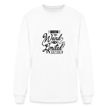 I'M NOT WEIRD I'M LIMITED EDITION - Men's Long Sleeve T-Shirt - white - Front