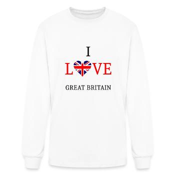 I Love Great Britain - Men's Long Sleeve T-Shirt - white - Front