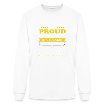 I m A Proud Son In Law Of A Freaking Awesome Fathe - Men's Long Sleeve T-Shirt - white - Front