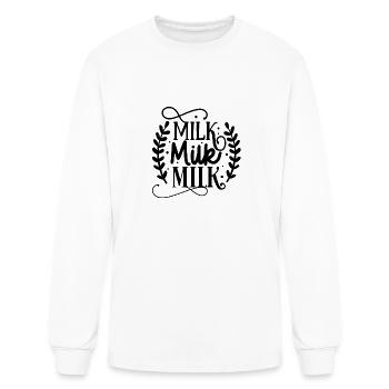 Milk milk milk botal - Men's Long Sleeve T-Shirt - white - Front