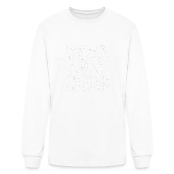 Deadlift Bench Squat Smash The - Men's Long Sleeve T-Shirt - white - Front