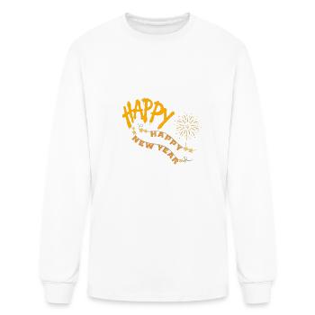 new Year - Men's Long Sleeve T-Shirt - white - Front