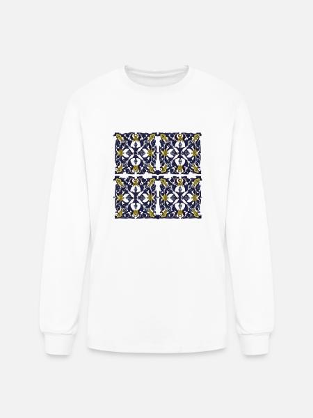 Four piece ornament - Men's Long Sleeve T-Shirt - white