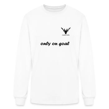 only one goal - Men's Long Sleeve T-Shirt - white - Front