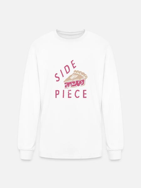 Side Piece - Men's Long Sleeve T-Shirt - white