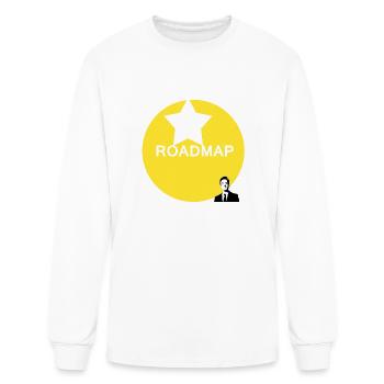 Star Roadmap by OM and/or OM by Star Roadmap - Men's Long Sleeve T-Shirt - white - Front