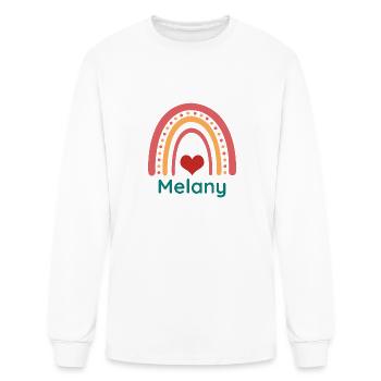 Melany Vintage Boho Rainbow - Men's Long Sleeve T-Shirt - white - Front