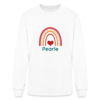 Pearle Vintage Boho Rainbow - Men's Long Sleeve T-Shirt - white - Front