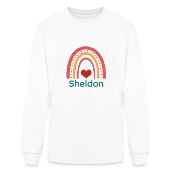 Sheldon Vintage Boho Rainbow - Men's Long Sleeve T-Shirt - white - Front
