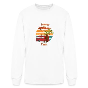 Summer picnic - Men's Long Sleeve T-Shirt - white - Front