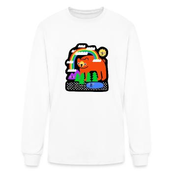 Funky Forest - Men's Long Sleeve T-Shirt - white - Front