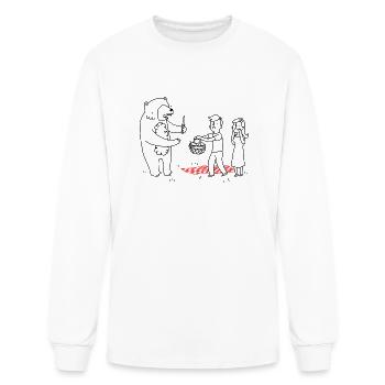 Picnic Bandit - Men's Long Sleeve T-Shirt - white - Front