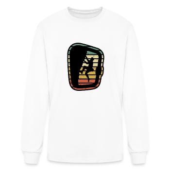 Rock Climbing Carabiner Retro Rock Climber - Men's Long Sleeve T-Shirt - white - Front