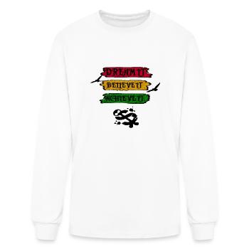 Dream Believe achieve - Men's Long Sleeve T-Shirt - white - Front
