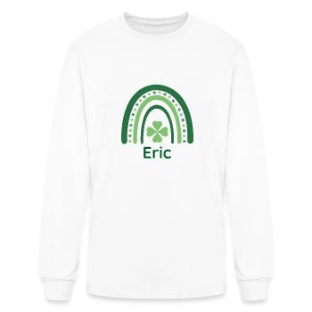 Eric Clover Charm Boho Rainbow - Men's Long Sleeve T-Shirt - white - Front