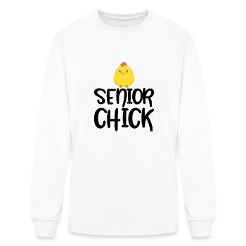 Senior Chick - Men's Long Sleeve T-Shirt - white - Front