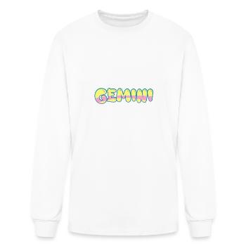 Gemini Zodiac - Men's Long Sleeve T-Shirt - white - Front